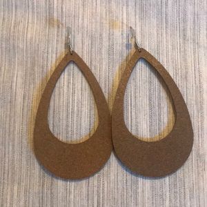 Nickel & Suede Jewelry - Nickel and Suede Cut-Out Leather Earrings Nickel & Suede Jewelry - Nickel and Suede Cut-Out Leather Earrings